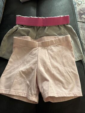 wonder nation Gray Shorts with Pink Waistband
